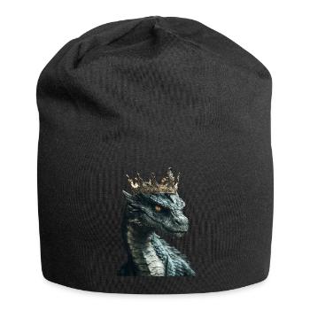 Drachen - Jersey-Beanie - Schwarz - Vorne