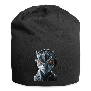 Drachen - Jersey-Beanie - Schwarz - Vorne