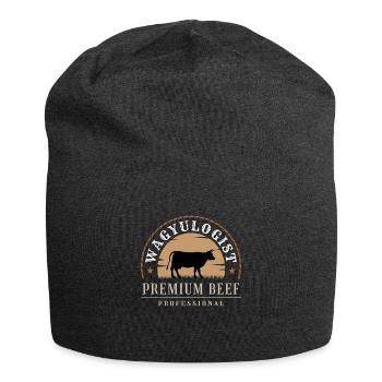 Wagyulogist Premium Beef Connoisseur - Jersey Beanie - charcoal grey - Front