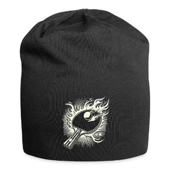Flaming Table Tennis Racket Table Tennis - Jersey Beanie - black - Front