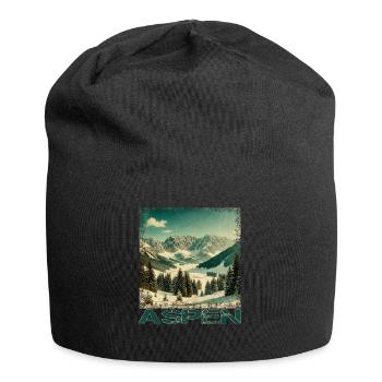 Aspen Colorado Ski Snowboard Hiver Vintage - Bonnet en jersey - noir - Devant