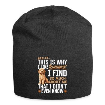 Propriétaire de chien Goldendoodle - Bonnet en jersey - charbon - Devant