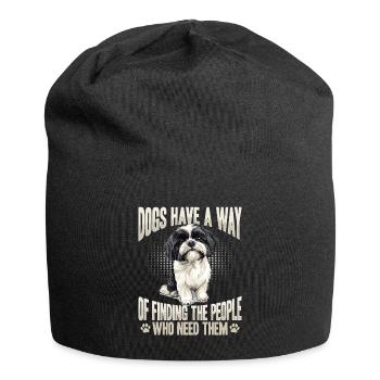 Shih Tzu Dog Owner - Jersey Beanie - black - Front