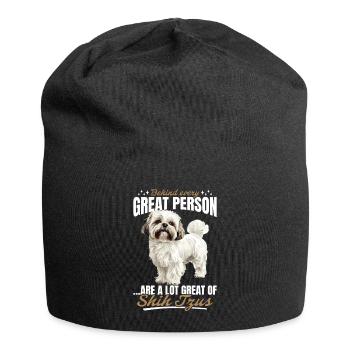 Shih Tzu Dog Owner - Jersey Beanie - black - Front