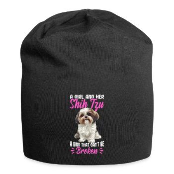 Shih Tzu Dog Owner - Jersey Beanie - black - Front