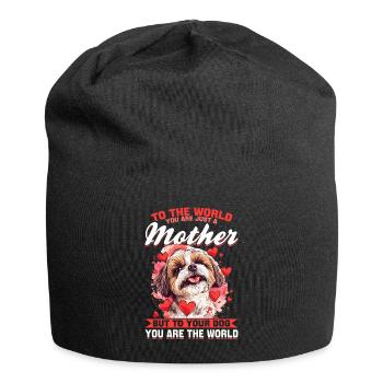 Shih Tzu Dog Owner - Jersey Beanie - black - Front