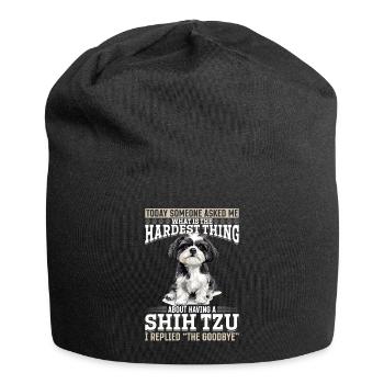 Shih Tzu Dog Owner - Jersey Beanie - black - Front