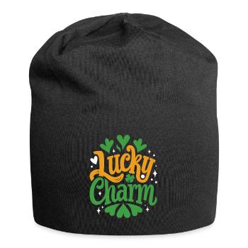 Porte-bonheur - Saint-Patrick - Irlande - Bonnet en jersey - noir - Devant