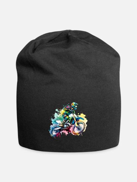 Motocross - Jersey-Beanie - Schwarz
