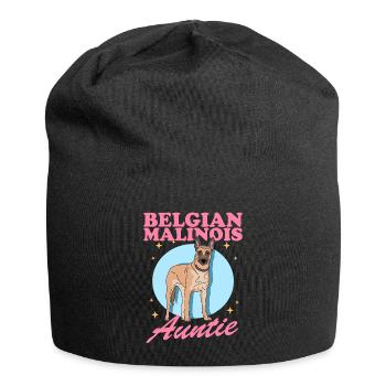 Belgian Malinois Tante Belgischer Schäferhund - Jersey-Beanie - Schwarz - Vorne
