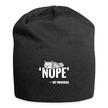 Only losers need a pancreas - Jersey Beanie - black - Front