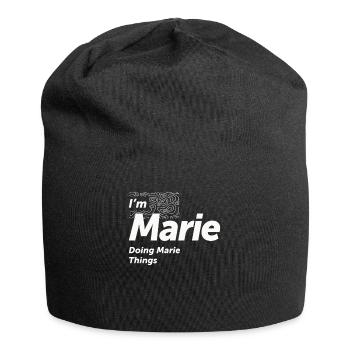 I'm Marie Doing Marie Things - Name Marie - Jersey Beanie - black - Front