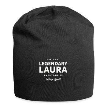Ich bin die legendäre Laura - Name Laura - Jersey-Beanie - Schwarz - Vorne
