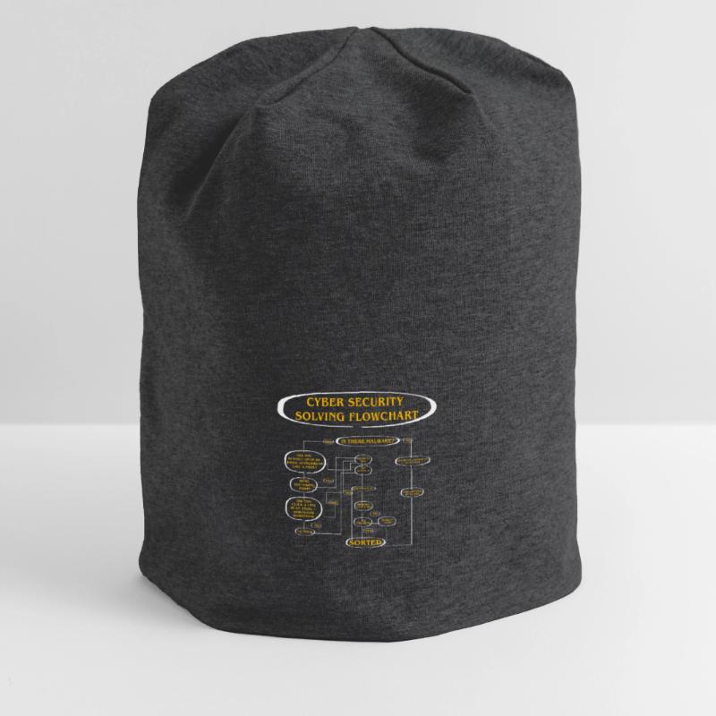Cyber Security Solving Flowchart Jersey Beanie