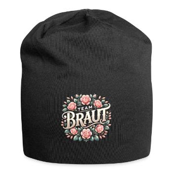 Team Braut T-Shirt JGA Frauen Junggesellenabschied - Jersey-Beanie - Schwarz - Vorne