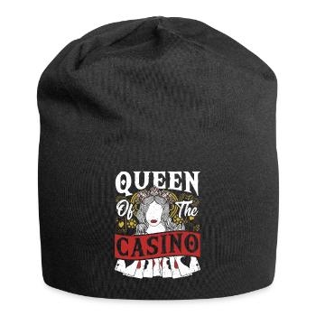 Jackpot Gambling Casino Theme Party - Jersey-Beanie - Schwarz - Vorne