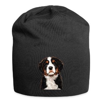 Bernhardiner - Jersey-Beanie - Schwarz - Vorne