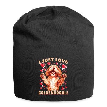 Goldendoodle Dog Owner - Jersey Beanie - black - Front