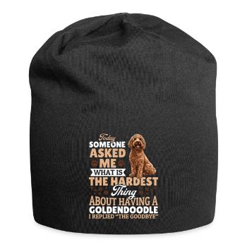 Goldendoodle Dog Owner - Jersey Beanie - black - Front