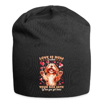 Goldendoodle Dog Owner - Jersey Beanie - black - Front