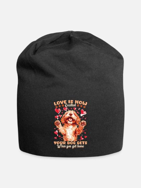 Goldendoodle Dog Owner - Jersey-Beanie - Schwarz