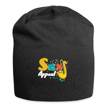 Saxophones Pun Sax Appeal - Jersey Beanie - black - Front