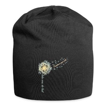 Pusteblumen gegen rechts - Jersey-Beanie - Schwarz - Vorne