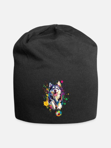 Alaskan Malamute - Jersey-Beanie - Schwarz