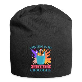 Artist Painter Graphic Painting Ultimate Chocolate - Jersey Beanie - black - Front