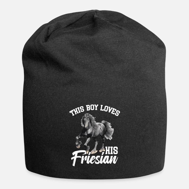 Ce garçon aime son frison - Bonnet en jersey - noir