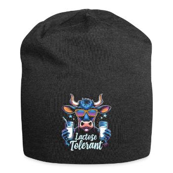 Lactose tolerant - Jersey Beanie - charcoal grey - Front