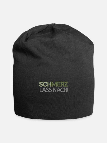 Schmerz lass nach - Jersey-Beanie - Schwarz