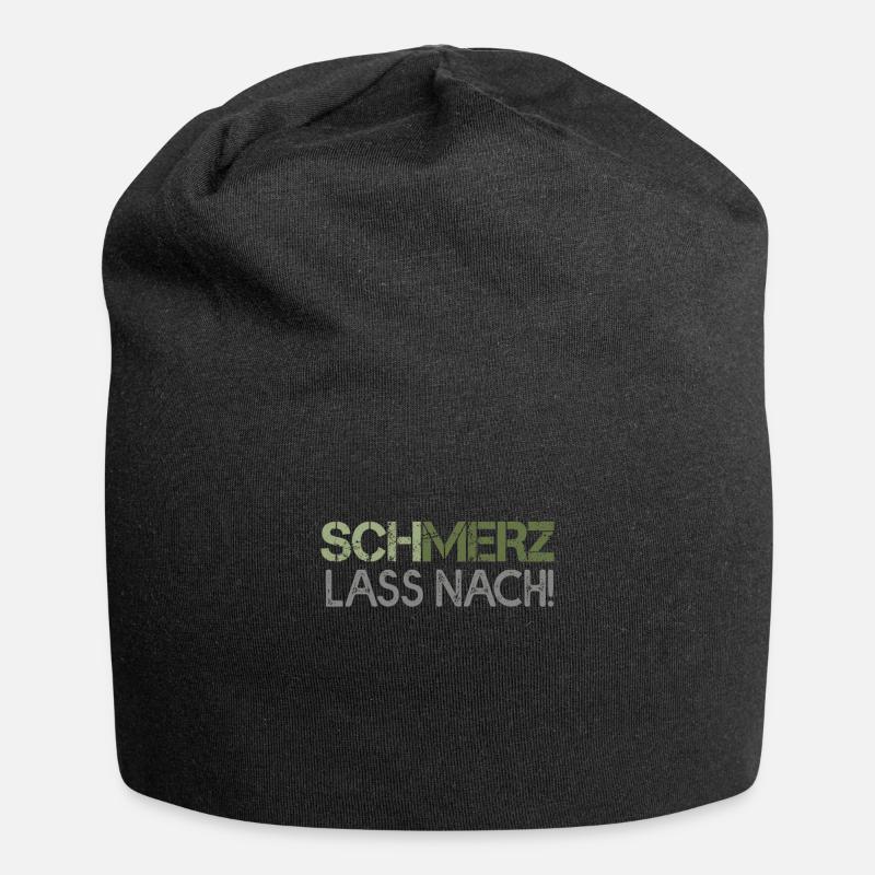 Schmerz lass nach - Jersey-Beanie - Schwarz