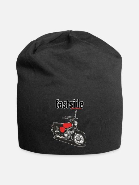S51 (rot) // Illustration - Jersey-Beanie - Schwarz