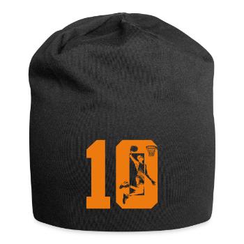 NUMMER 10 BASKETBALL 10. GEBURTSTAG - Jersey-Beanie - Schwarz - Vorne