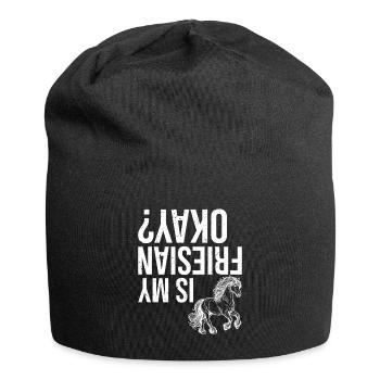 Is my Friesian okay? - Jersey Beanie - black - Front