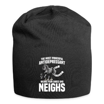 Frisian, Boy, Love, Horse, Frisian - Jersey Beanie - black - Front