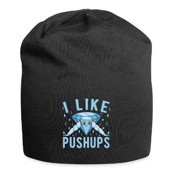 Fitness Fanatics I Like Pushups Calisthenics Gym - Jersey Beanie - black - Front