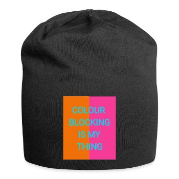 Colours mix - Jersey Beanie - black - Front