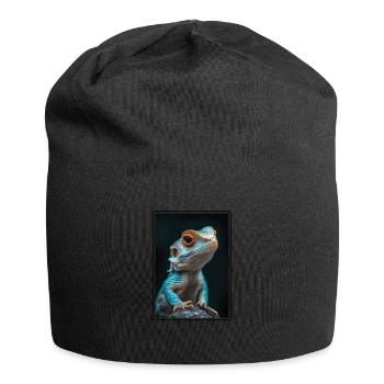 Eidechsen Eidechse - Jersey-Beanie - Schwarz - Vorne