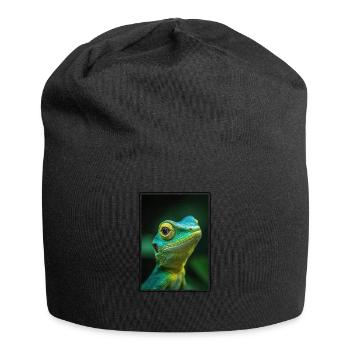 Eidechsen Eidechse - Jersey-Beanie - Schwarz - Vorne