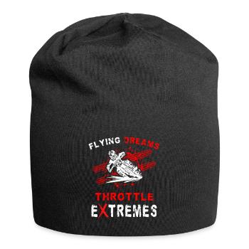 Dirtbike Rider Flying Dreams MX Motocross - Jersey Beanie - black - Front