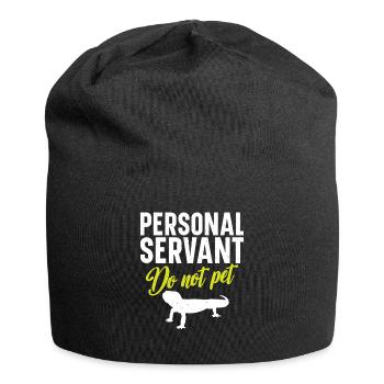 Personal Diener Streicheln Nicht - Jersey-Beanie - Schwarz - Vorne