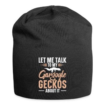 Let me talk about it with my water eaters - Jersey Beanie - black - Front