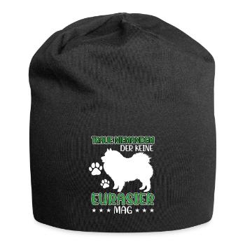 Eurasier nicht vertrauen Eurasian Spitz - Jersey-Beanie - Schwarz - Vorne