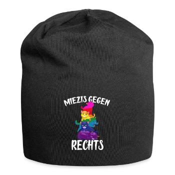 Gay miezen gegen rechts - Jersey-Beanie - Schwarz - Vorne