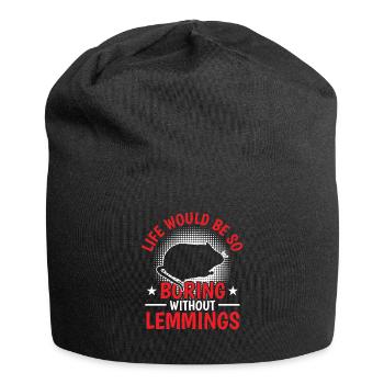 Lemming Vole Boring without Lemming - Jersey Beanie - black - Front