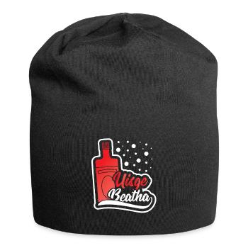 Whisky Uisge Beatha – Eau de Vie - Bonnet en jersey - noir - Devant
