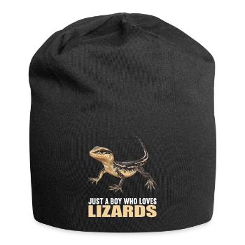 Eidechsen Eidechse - Jersey-Beanie - Schwarz - Vorne