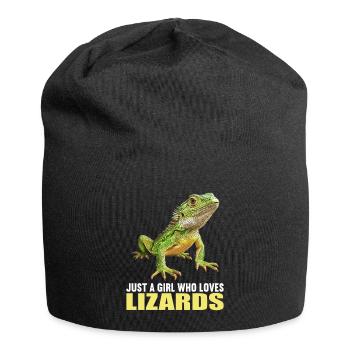 Eidechsen Eidechse - Jersey-Beanie - Schwarz - Vorne